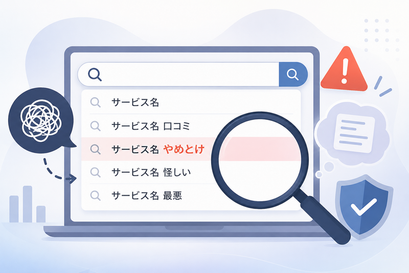 サジェスト汚染とは？「やめとけ」などの汚染が発生する原因や対策法